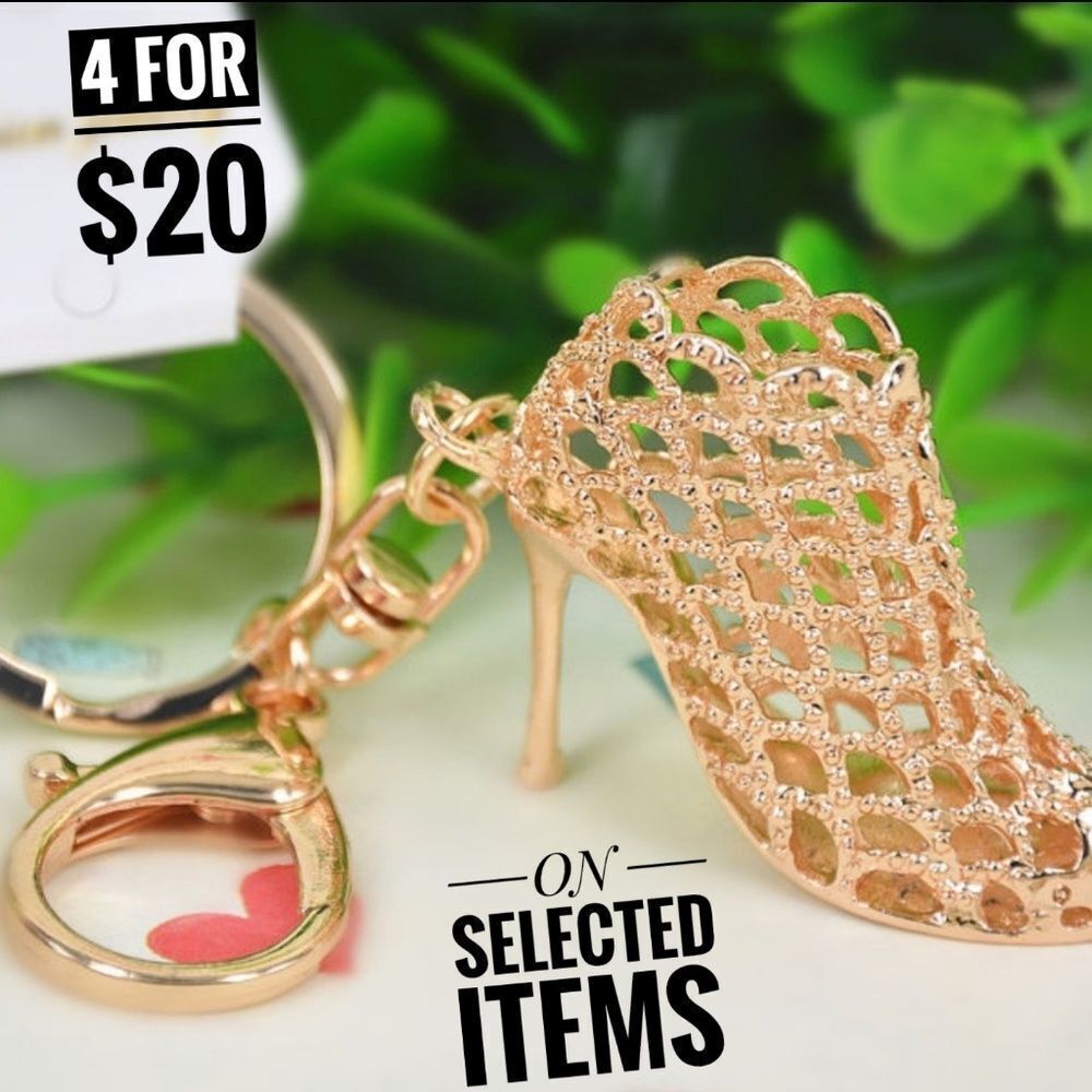 Keyring Mesh High Heel Purse Charm/Pendant 4 for $20